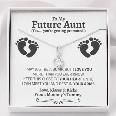 Future Aunt Tummy Alluring Beauty Necklace - Love You This Much
